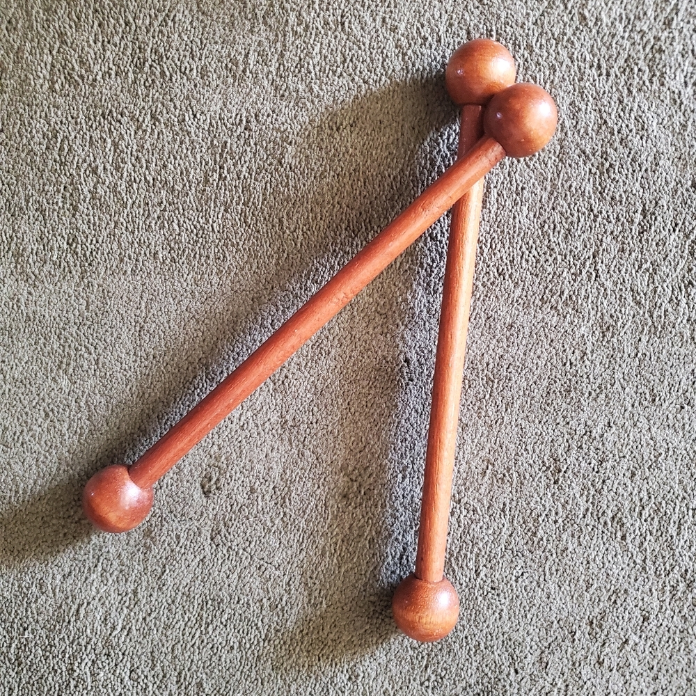 Wang's 10" Light Brown Wood Rods